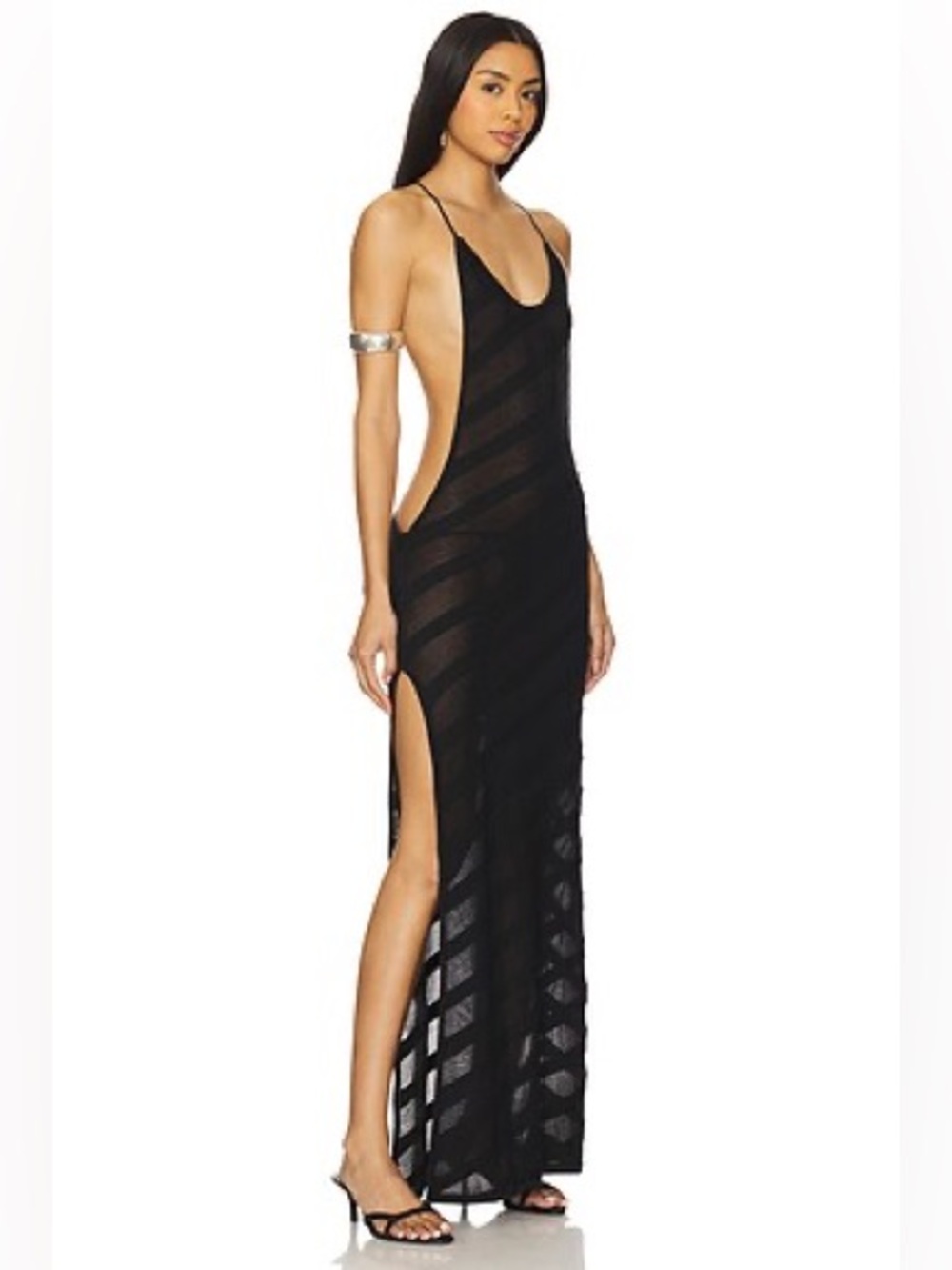 Jaded London Stripe Sheer Dress size XS
